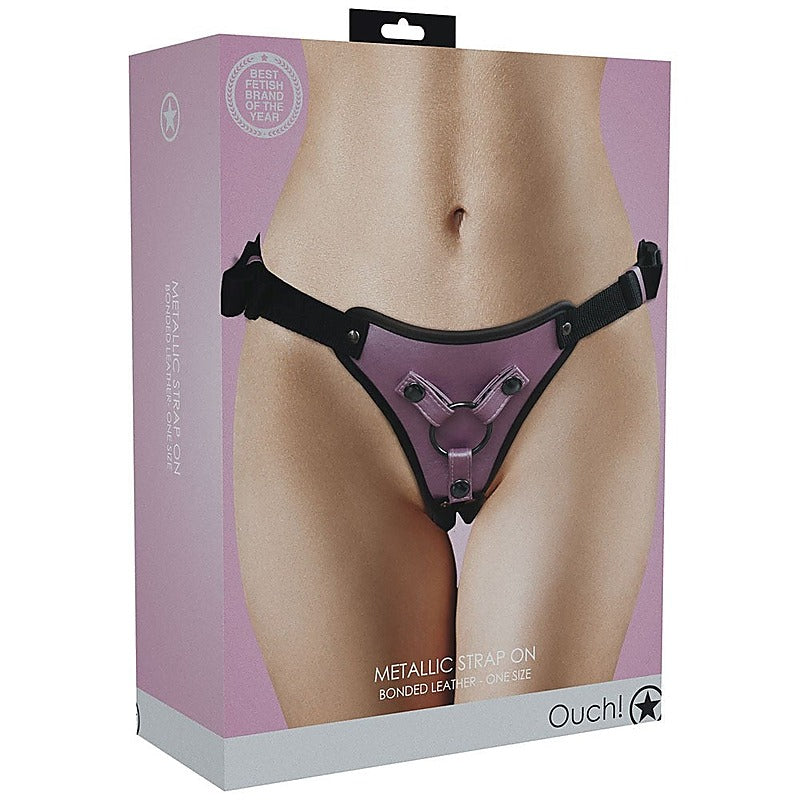 Premium OUCH! Metallic Harness by Shots Toys - Bras and Bra Sets