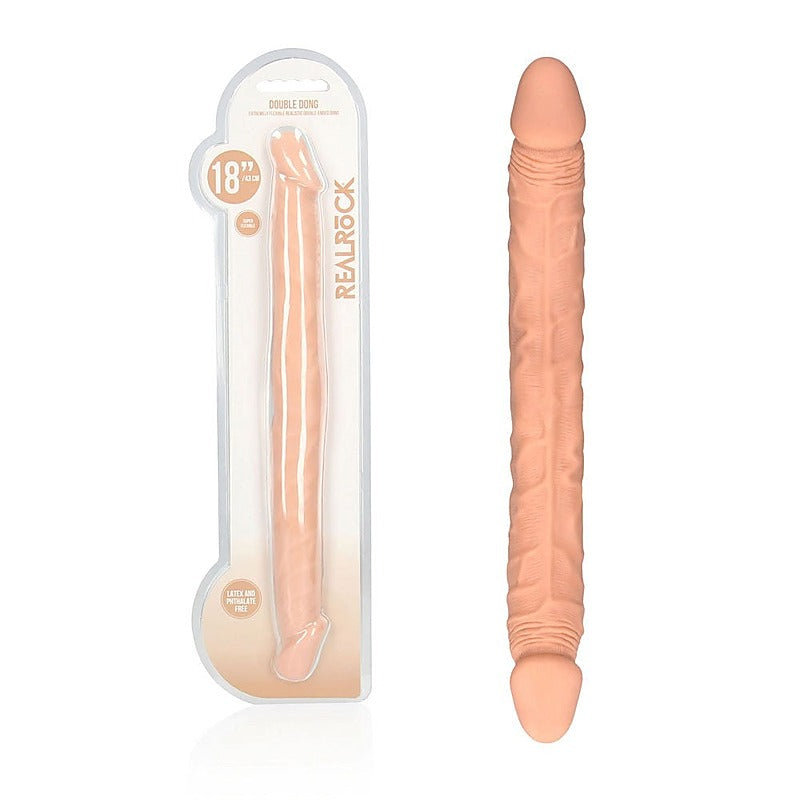 Realrock's 46cm Dual Delight - Indulge in Thrilling Intimacy - Realistic Dildos
