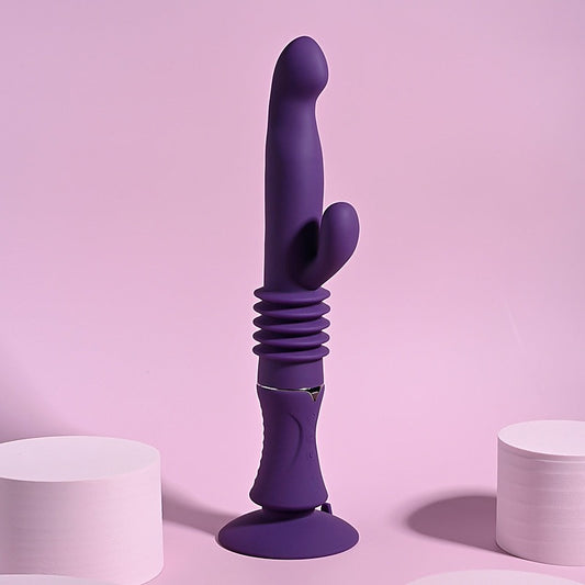 Playboy Pleasure HOPPY ENDING Thrusting Rabbit Vibrator - Rabbit Vibrators