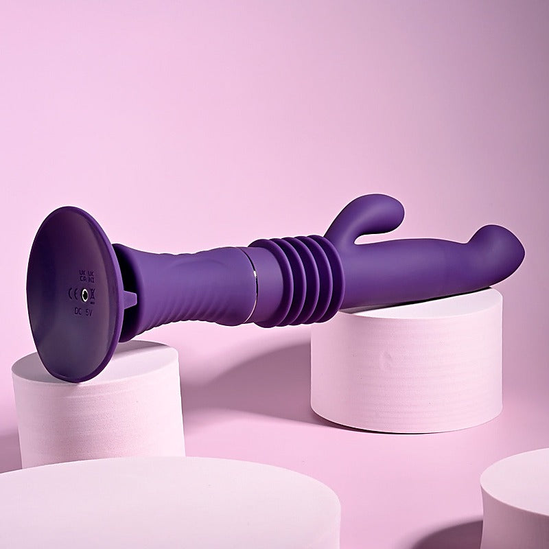 Hoppy Ending Thrusting Rabbit Vibrator by Evolved - Rabbit Vibrators