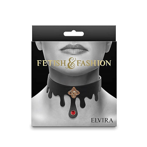Elvira Bondage Collar by NS Novelties - Collars and Leads
