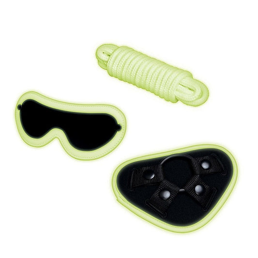 Radiant Bliss - WhipSmart Glow-In-Dark 4pc Strap-On Pleasure Set