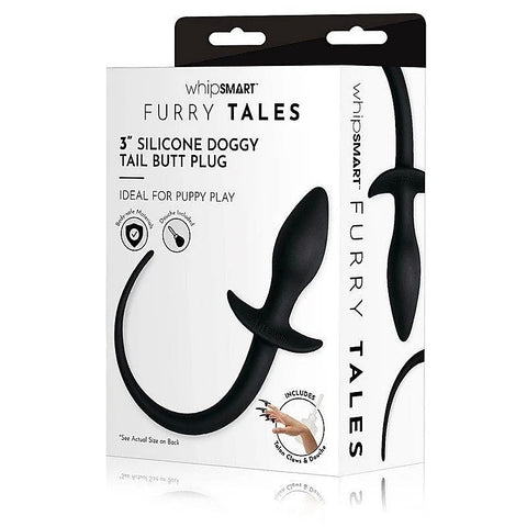 WhipSmart Furry Tales - Unleash Your Wild Side with 3-Inch Doggy Tail Plug - Butt Plugs