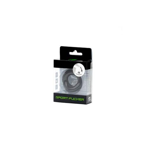 Sport Fucker Wedge Super Stretchy Cock Ring Black - Stretchy Cock Rings