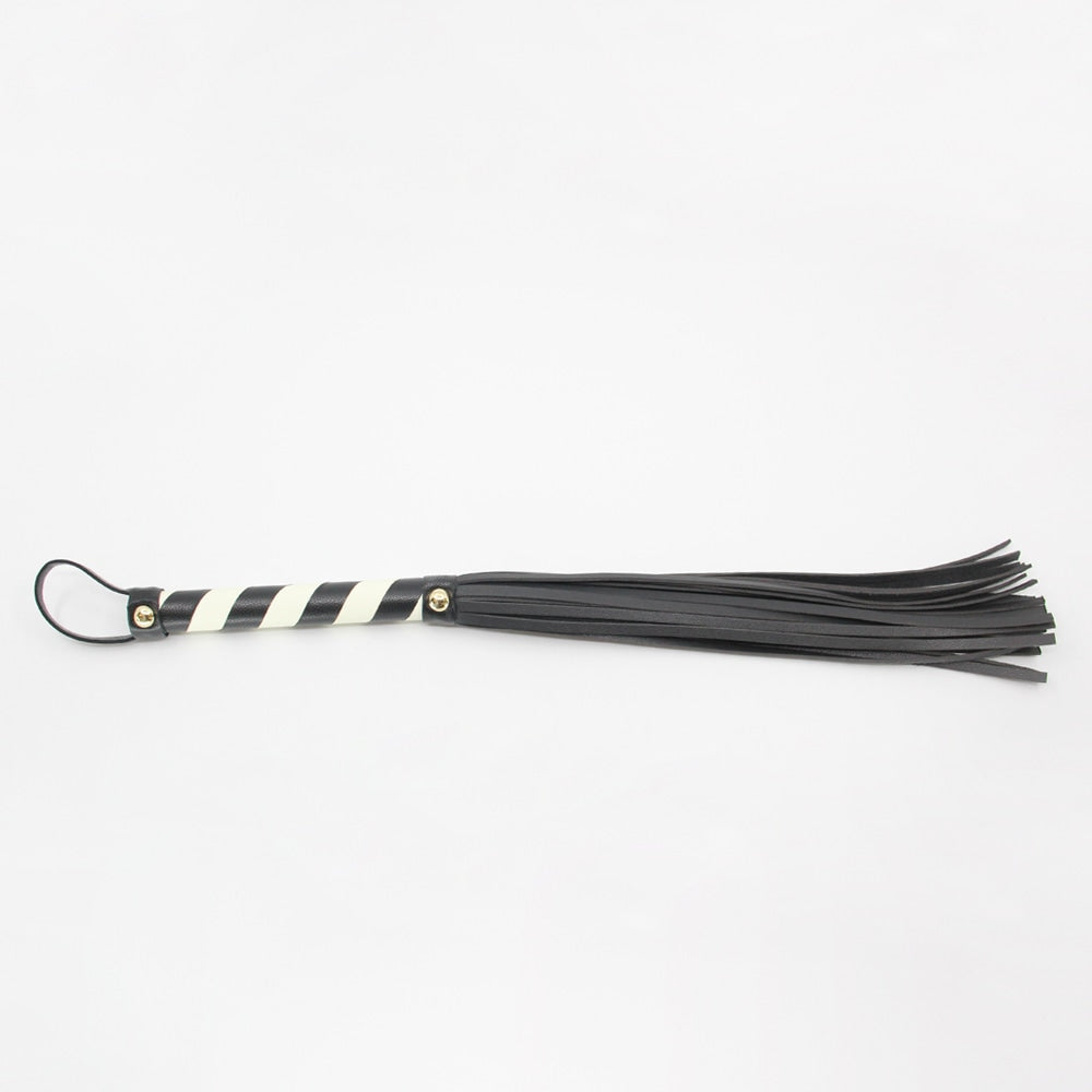 Love In Leather Medium Length Suede Flogger Purple Whips And Crops