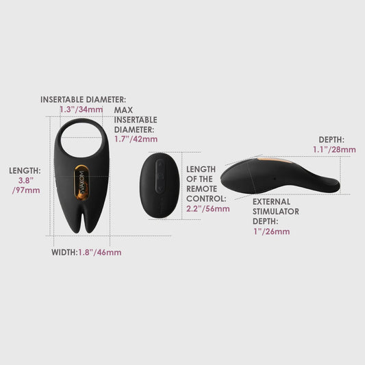 Svakom Winni 2 App Controlled Vibrating Male Cock Ring - Cock Rings