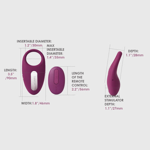 Svakom Winni Smart Remote Control Vibrating Cock Ring - Vibrating Cock Rings