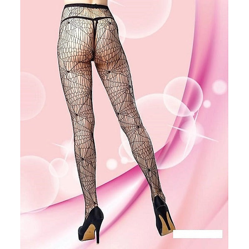Delilah Pantyhose Spiderweb Design by Spotlight Hosiery - Hosiery