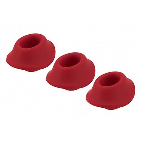 Womanizer Premium Silicone Stimulation Trio - Hypoallergenic Comfort - Vibrator Accessories