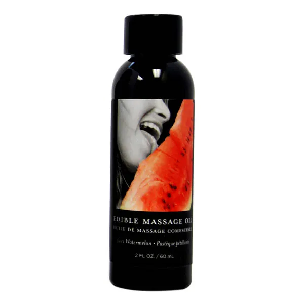 Earthly Body Edible Massage Oil 59ml Watermelon Massage Oils and Lubricants