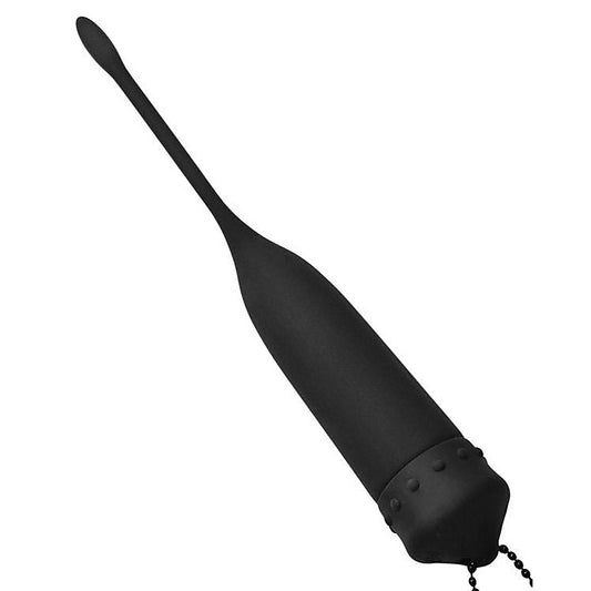Masters Series Cadence Vibrating Silicone Sound Black - Penis Plugs