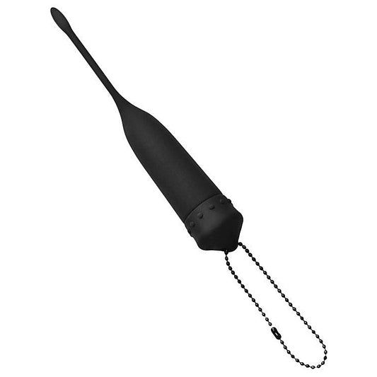 Masters Series Cadence Vibrating Silicone Sound Black - Penis Plugs