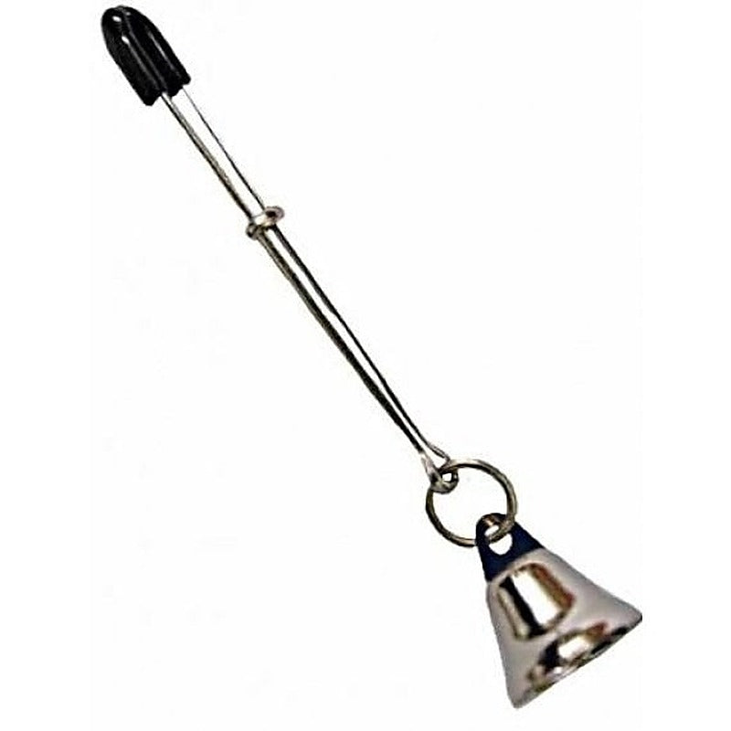Chimera Nipple Clamps With Bells Silver by XR Brands - Nipple and Clit Clamps