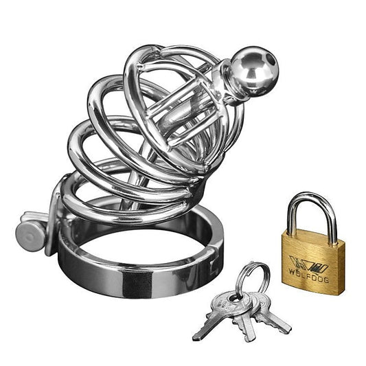 Asylum 4 Ring Locking Chastity Cage - Male Chastity