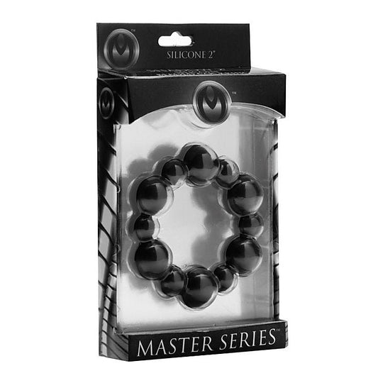 Shadow Silicone Beaded Cock Ring - Cock Rings