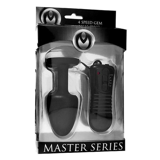 Paragon Gem Accented Vibrating Anal Plug - Butt Plugs