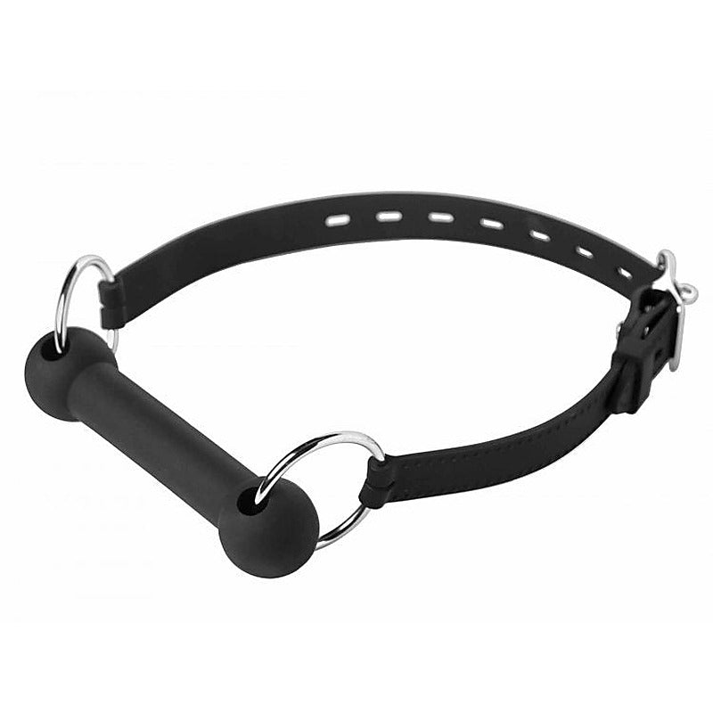Mr. Ed Locking Silicone Bit Gag by XR Brands - Bondage Gags and Bits