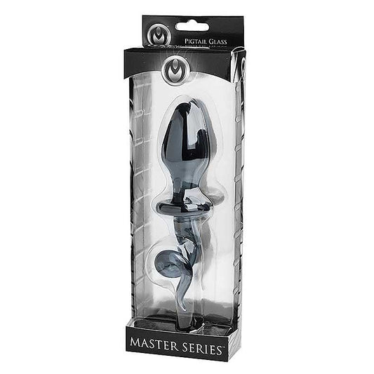 Swine Pig Tail Glass Anal Plug