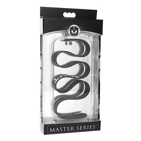 Slave Black Silicone Bondage Collar by XR Brands - Collars and Leads