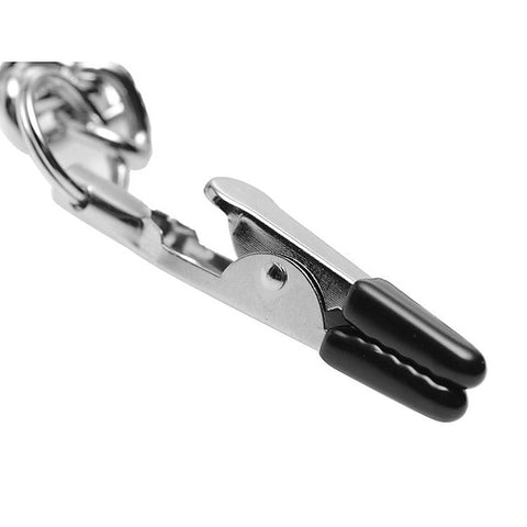 Collar Nipple And Clit Clamp Set - Nipple and Clit Clamps