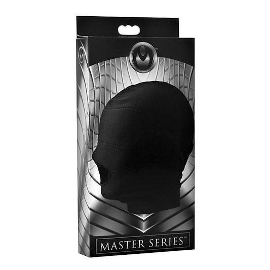Disguise Open Mouth Hood With Padded Blindfold - Bondage Hoods