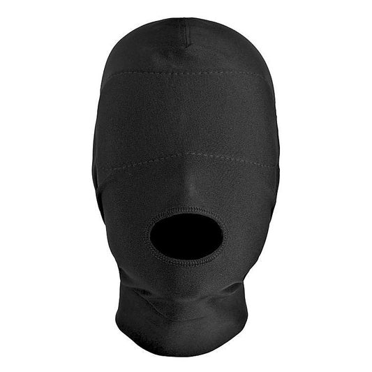 Disguise Open Mouth Hood With Padded Blindfold - Bondage Hoods