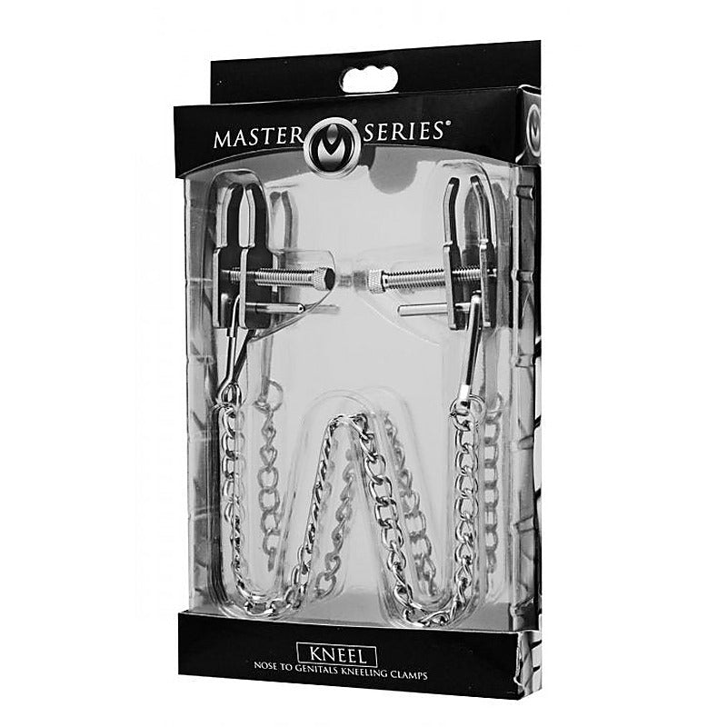 Kneeling Clamps by XR Brands - Breast and Nipple Toys