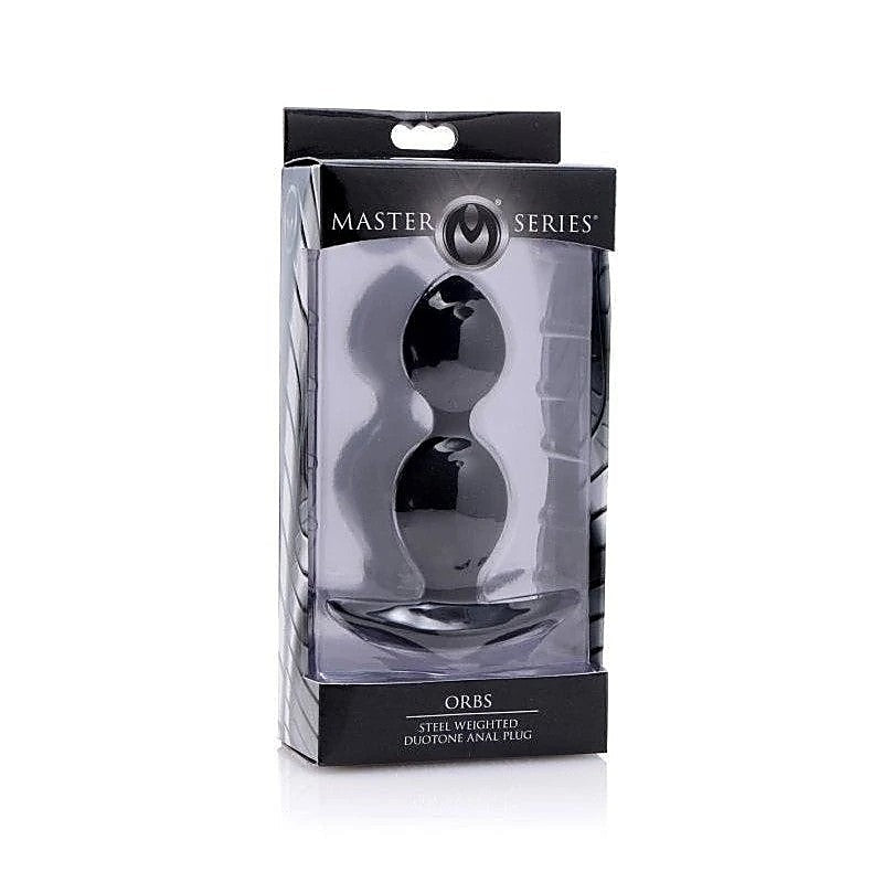 Orbs Steel Weighted Duotone Anal Plug by XR Brands - Butt Plugs