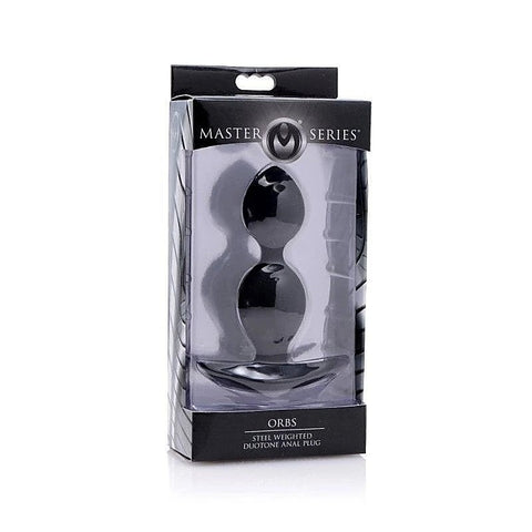 Orbs Steel Weighted Duotone Anal Plug by XR Brands - Butt Plugs