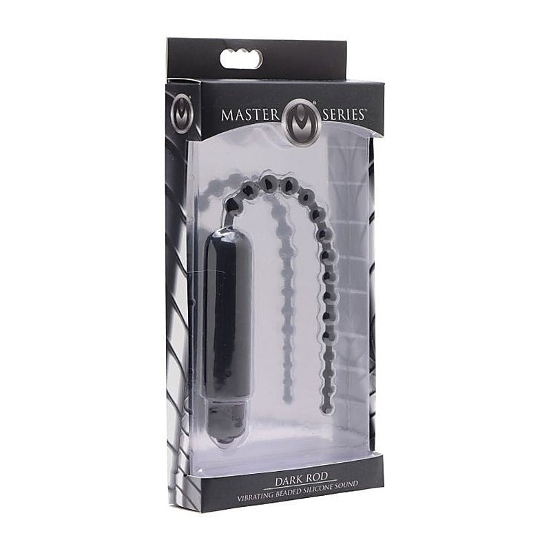 Dark Rod Vibrating Beaded Sound by XR Brands - Penis Plugs