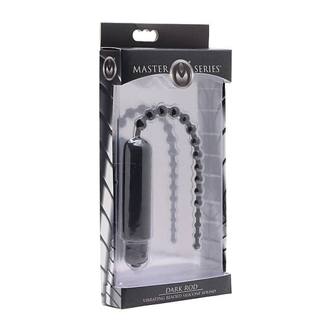 Dark Rod Vibrating Beaded Sound by XR Brands - Penis Plugs