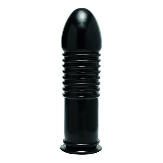 Enormass Ribbed Plug With Suction Base - Butt Plugs