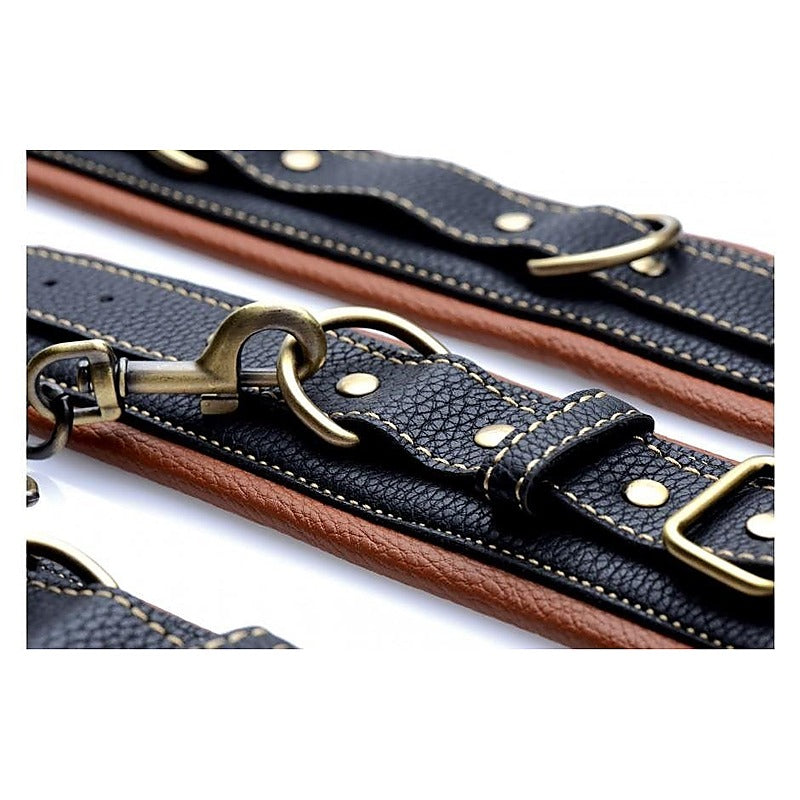 Coax Collar To Wrist Restraints by XR Brands - Cuffs and Restraints