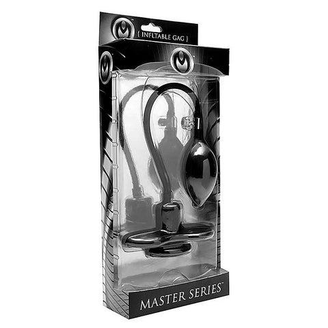 Premium Inhibitor Inflatable Gag by XR Brands - Bondage Gags and Bits
