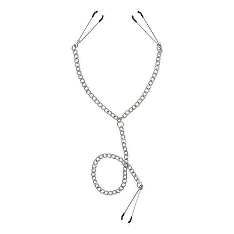 Anais Y-Style Nipple To Clit Set by XR Brands - Nipple and Clit Clamps