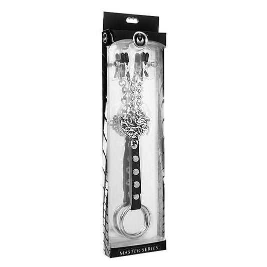 Nipple Clamps And Cock Ring Set - Cock Rings