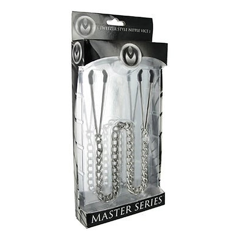 Premium Tweezer Style Nipple Vice by XR Brands - Nipple and Clit Clamps