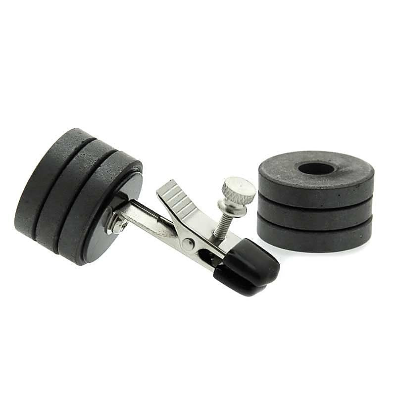 Onus Nipple Clamp with Magnet Weights by XR Brands - Nipple and Clit Clamps
