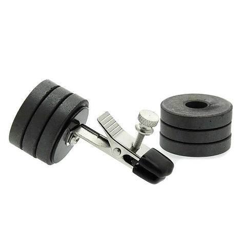 Onus Nipple Clamp with Magnet Weights by XR Brands - Nipple and Clit Clamps