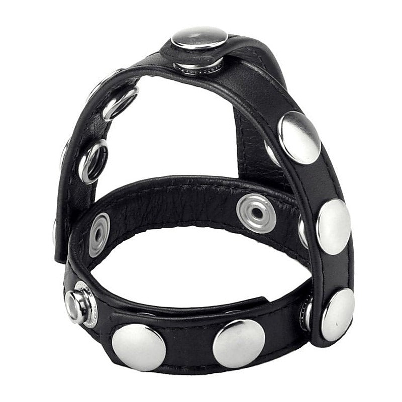 Strict Snap-On Cock And Ball Harness by XR Brands - Cock Rings