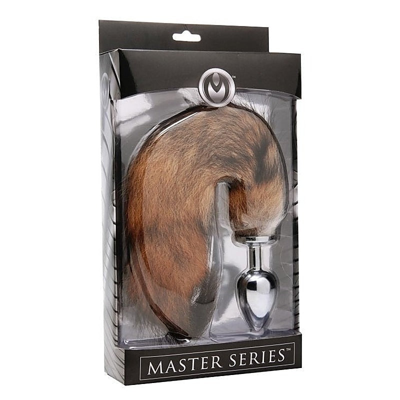 Untamed Xl Faux Fox Tail Anal Plug - Steel Sex Toys