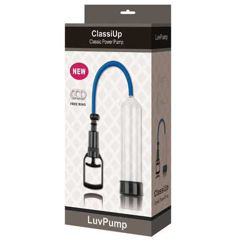LuvPump ClassiUp Classic Power Penis Pump Clear - Penis Pumps And Stretchers