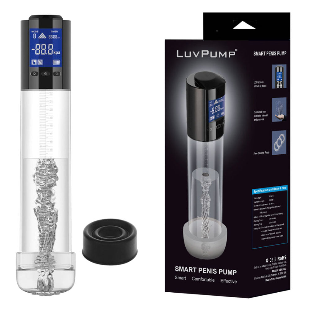 Shots LuvPump Smart USB Rechargeable Automatic Penis Pump - Penis Pumps And Stretchers