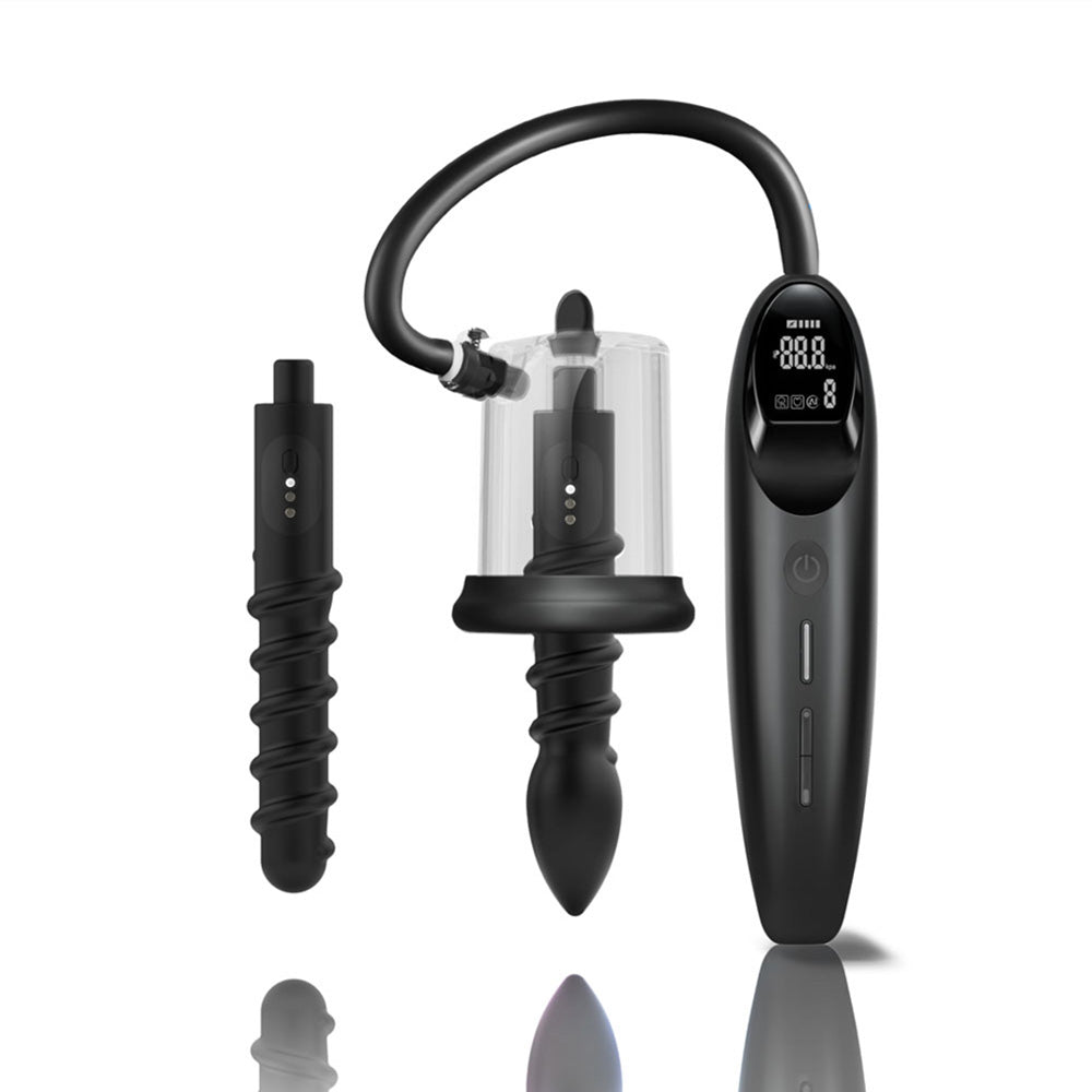 Shots LuvPump RosCup Pro Smart Anal Pump with Vibrating Probe - Penis Pumps And Stretchers