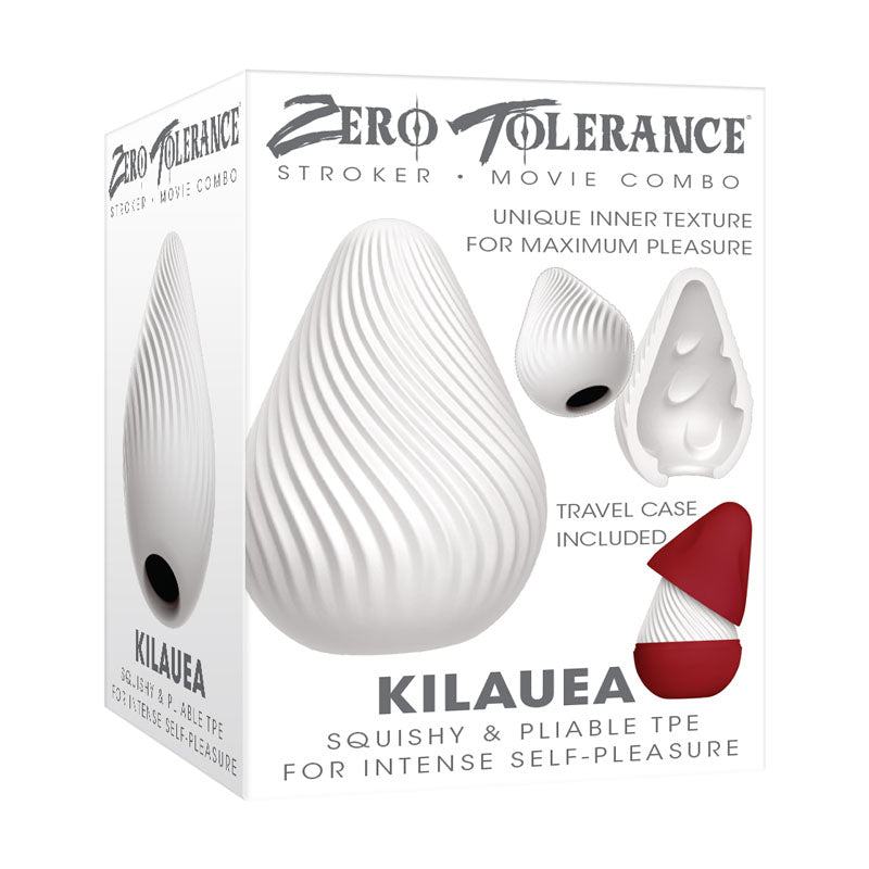 Zero Tolerance KILAUEA Mini Mens Stroker Egg White Masturbators and Strokers