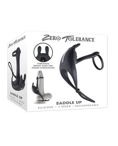 Zero Tolerance Saddle Up Cock and Ball Vibrator - Cock Rings