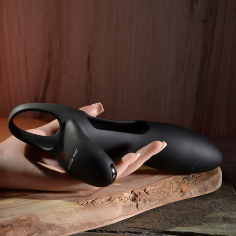 Zero Tolerance NAUTILUS Vibrating Penis Extender Sleeve Black - Penis Sleeves and Extenders