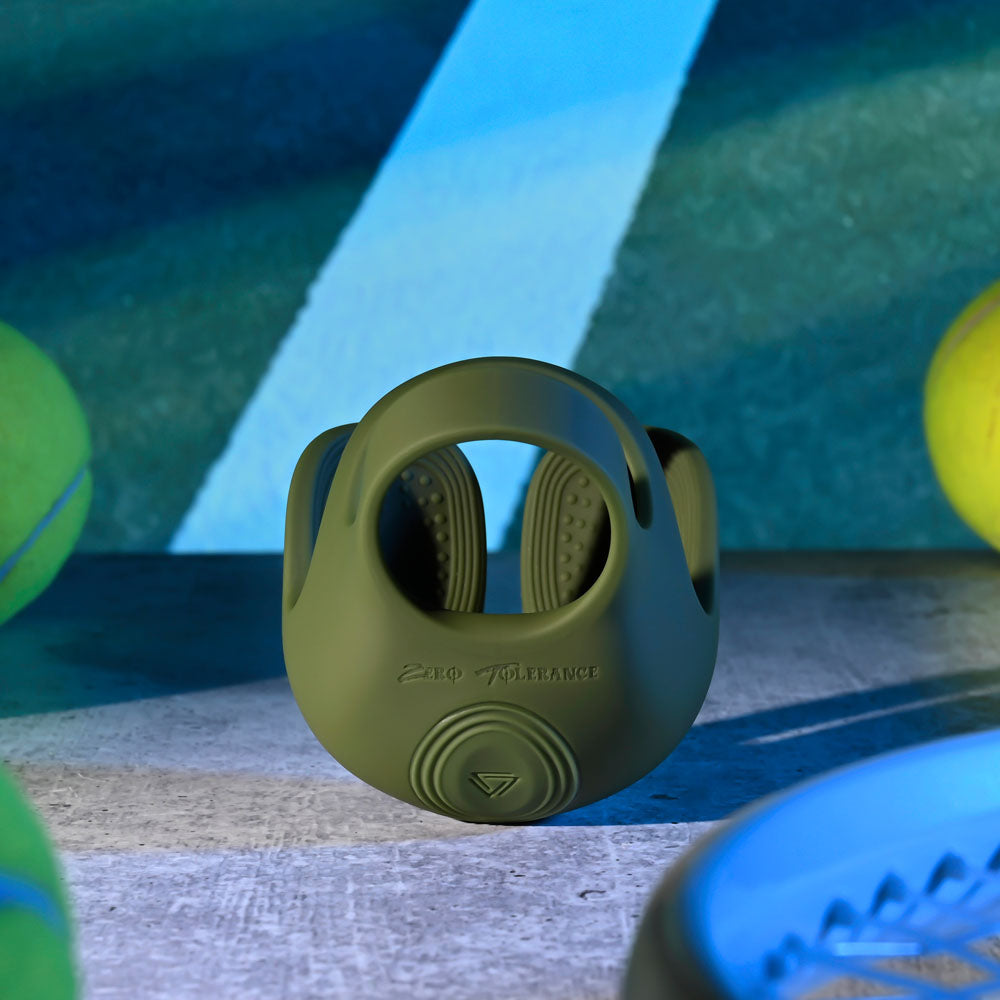 Zero Tolerance NUTTY BUDDY Vibrating Cock Ring Olive Green Vibrating Cock Rings