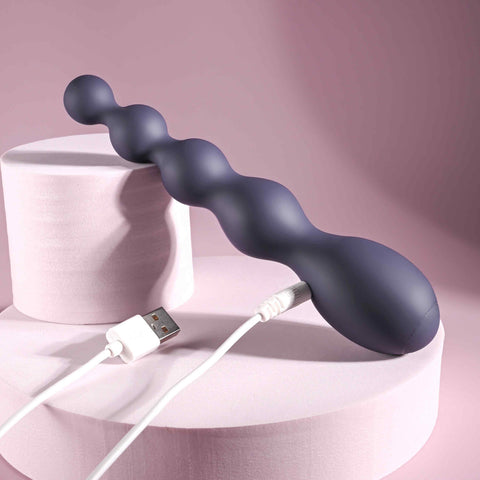 Zero Tolerance Rumpy Bumpy Vibrating Anal Bead Purple - Anal Beads and Balls