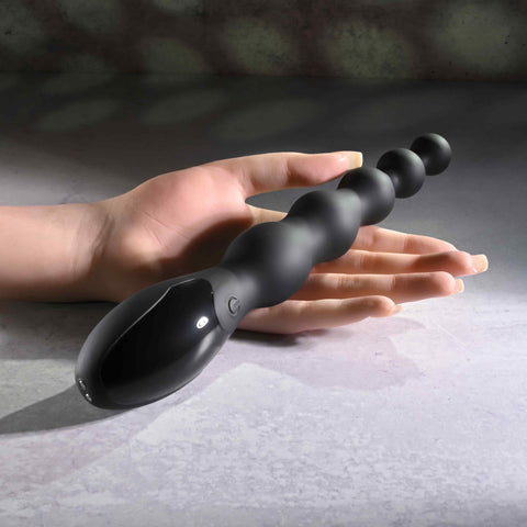 Zero Tolerance Backdoor Baton Vibrating Anal Bead Black - Anal Beads and Balls